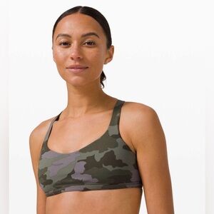 Lululemon Free to Be Bra Wild- Heritage 365‎ Camo Dusky Lavender Multi 14